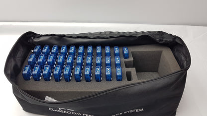 Lot of 32 eInstruction Classroom Performance System (CPS) Clicker Remotes With Receiver Hub & USB Converter