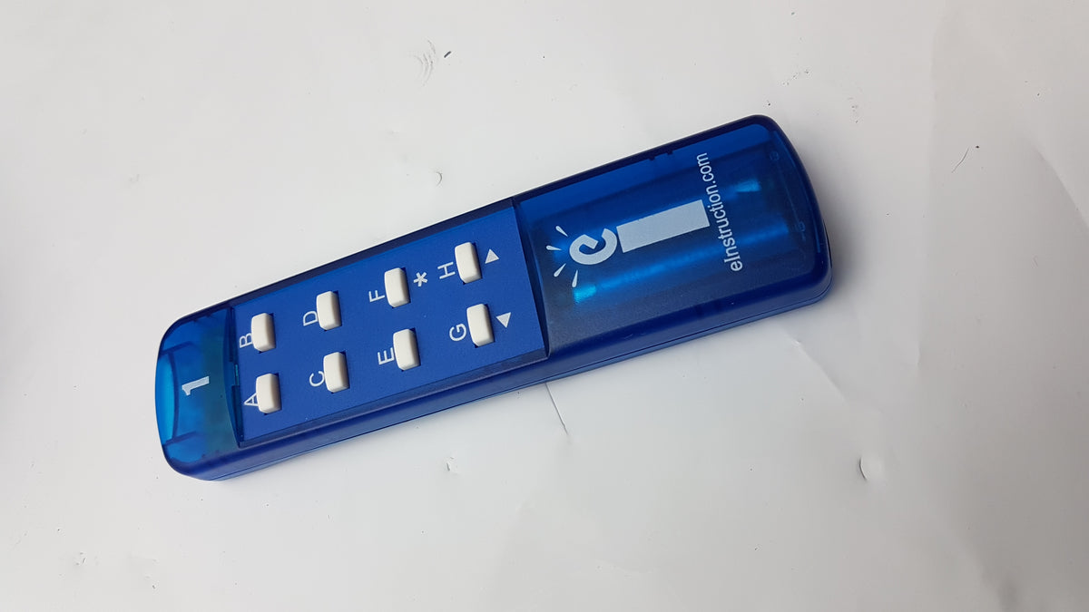 Lot of 32 eInstruction Classroom Performance System (CPS) Clicker Remotes With Receiver Hub & USB Converter