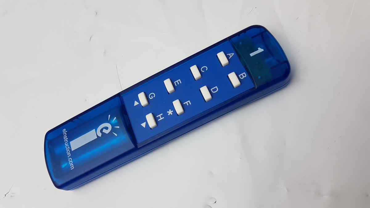 Lot of 32 eInstruction Classroom Performance System (CPS) Clicker Remotes With Receiver Hub & USB Converter