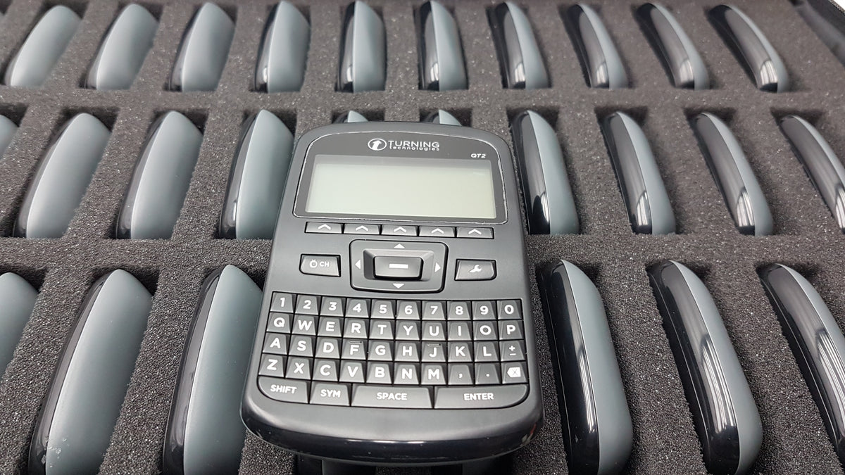 Lot of 36 Turning Technologies QT2 Audience Response Device Clickers P/N RCQR-02G