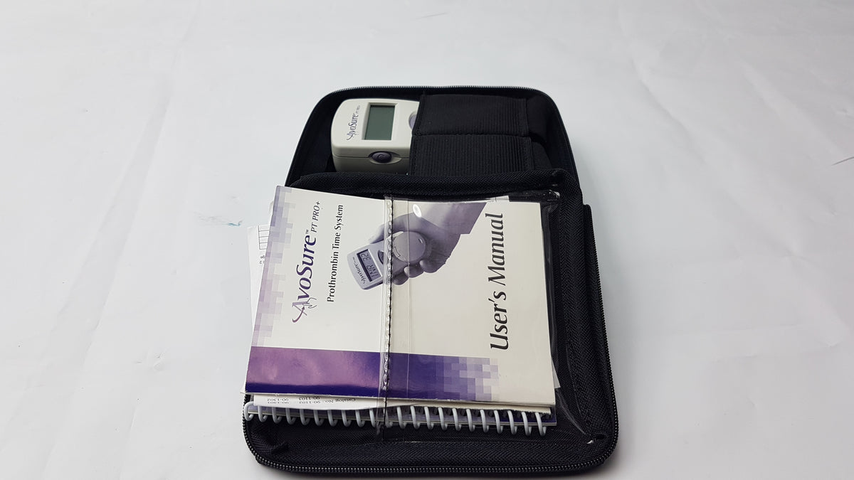 AvoSure PT Pro+ Prothrombin Time System With Avocet PT Electronic Control & Case
