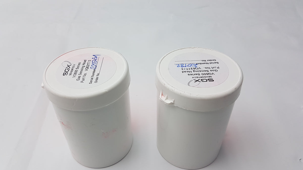 Lot of 2 SGX Sensortech VQ600 Series Gas Sensing Heads P/N VQ621T/3