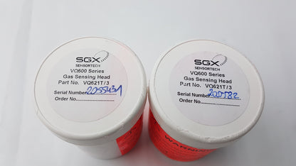 Lot of 2 SGX Sensortech VQ600 Series Gas Sensing Heads P/N VQ621T/3
