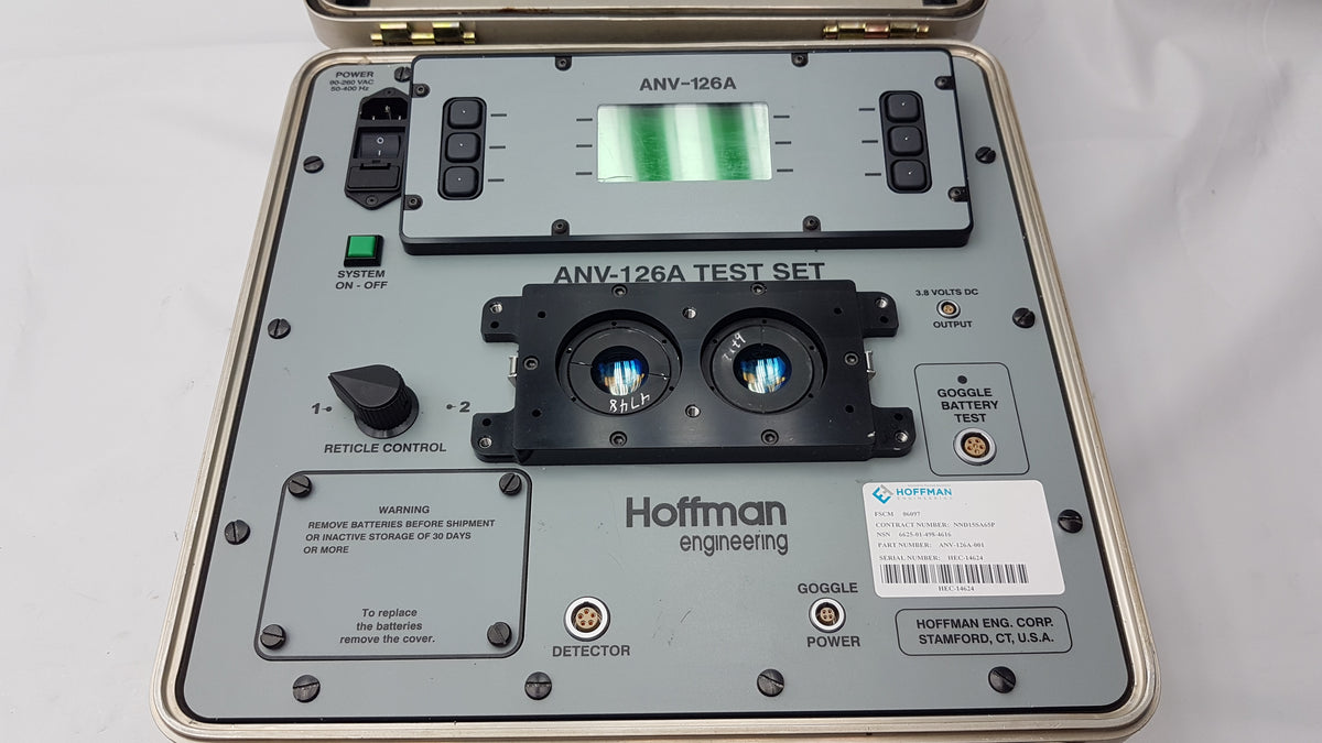Hoffman Engineering ANV-126A Digital Night Vision Device Test Set P/N ANV-126A-001