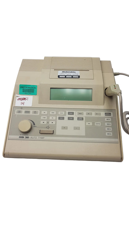 Grason Stadler GSI 38 Version 4 Auto Tymp Tympanometer Audiometer Ref 1738