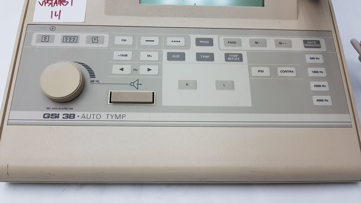 Grason Stadler GSI 38 Version 4 Auto Tymp Tympanometer Audiometer Ref 1738