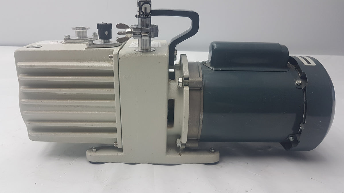 Leybold Trivac D4A Rotary Vane Vacuum Pump With GE 5KC36PN435GX Electric Motor