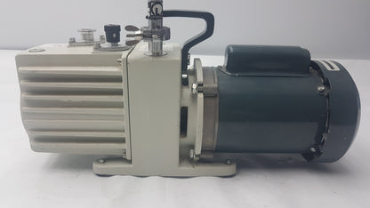 Leybold Trivac D4A Rotary Vane Vacuum Pump With GE 5KC36PN435GX Electric Motor