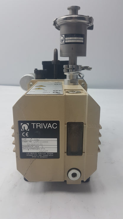 Leybold Trivac D5E Dual Stage Oil Sealed Rotary Vane Vacuum Pump