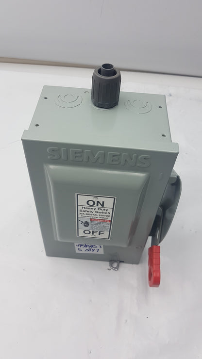 Siemens HNF361 Non Fusible Heavy Duty Safety Switch 3-Pole 30A 600V