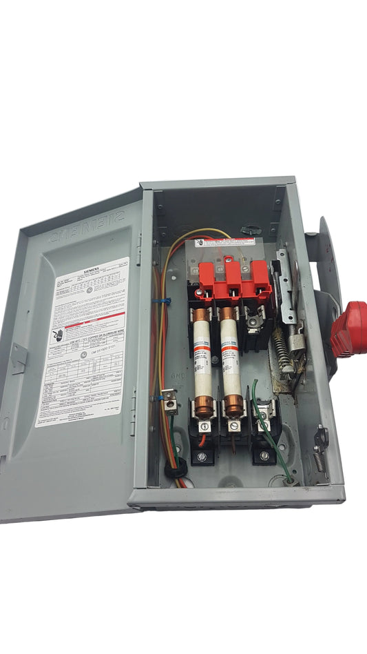 Siemens HF361 Fusible Heavy Duty Safety Switch 30A 600V With Fuses