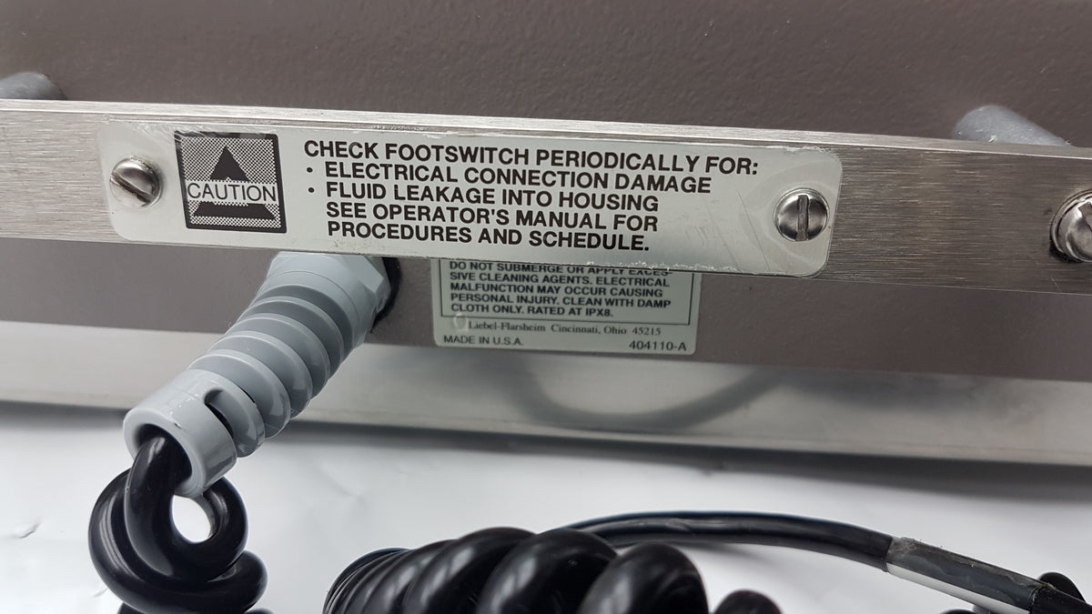 Liebel Flarsheim Hydradjust Foot Switch Imaging System P/N 414020-B