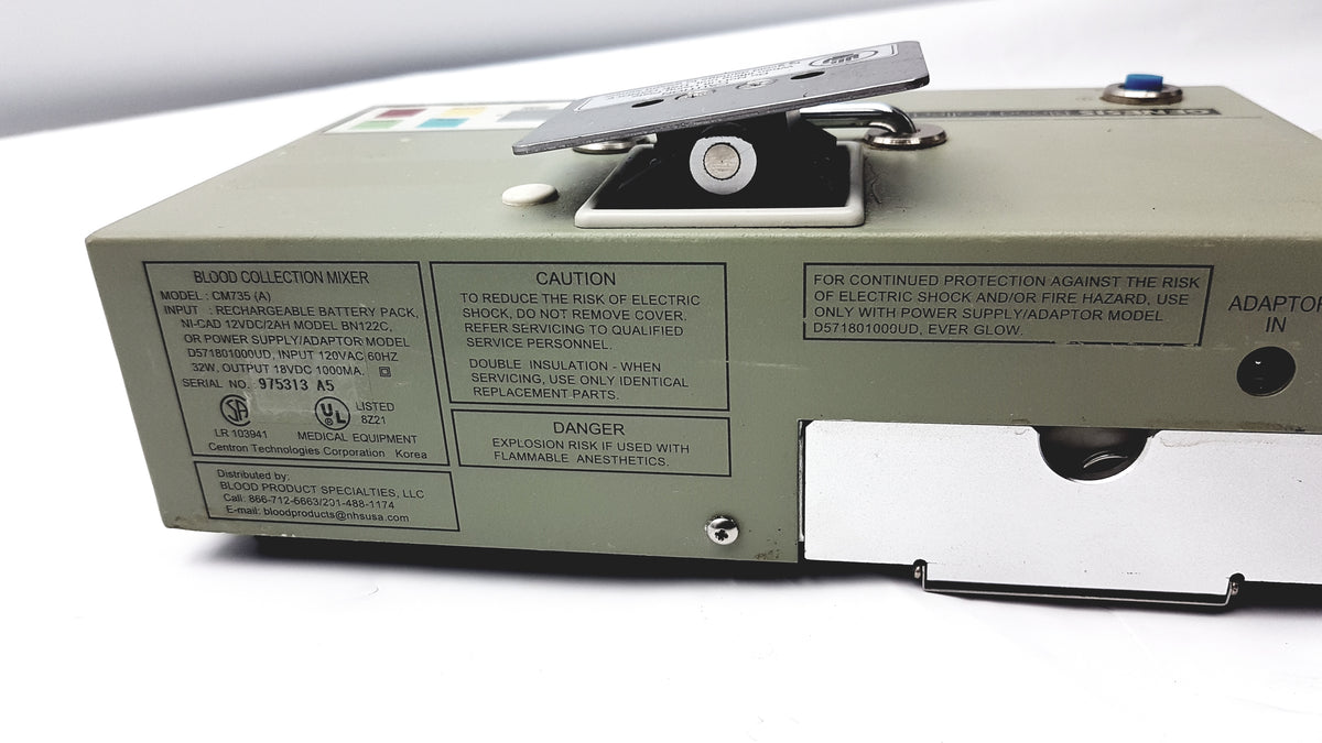 Centron Technologies Genesis CM735A Blood Collection Mixer
