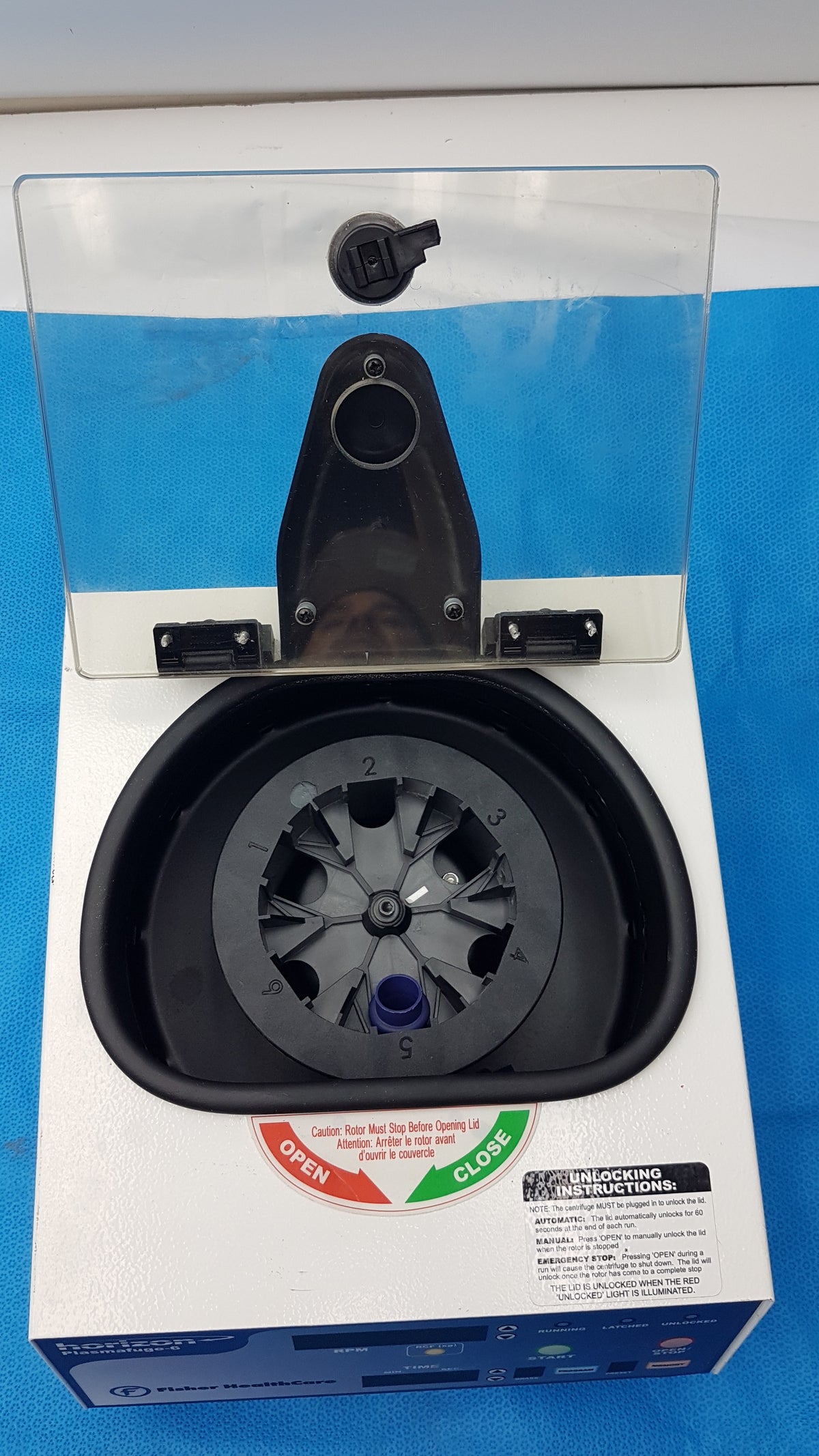 Fisher HealthCare 842VES Horizon Plasmafuge-6 Laboratory Centrifuge 115V 50/60Hz