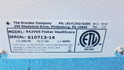 Fisher HealthCare 842VES Horizon Plasmafuge-6 Laboratory Centrifuge 115V 50/60Hz