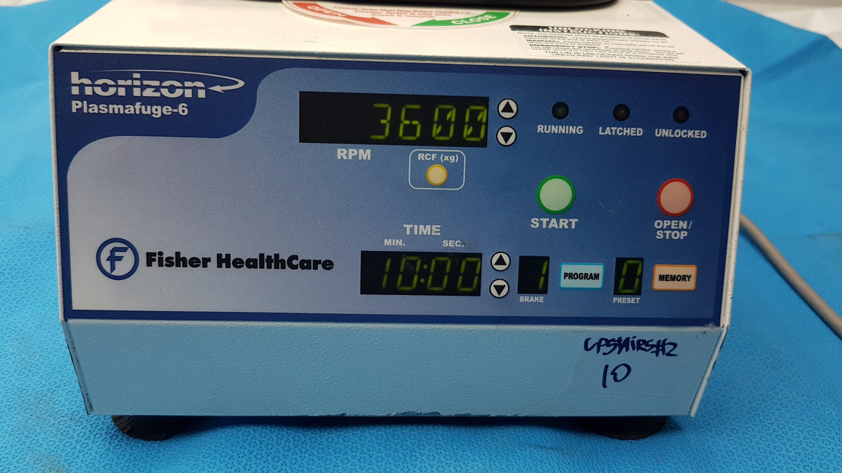 Fisher HealthCare 842VES Horizon Plasmafuge-6 Laboratory Centrifuge 115V 50/60Hz