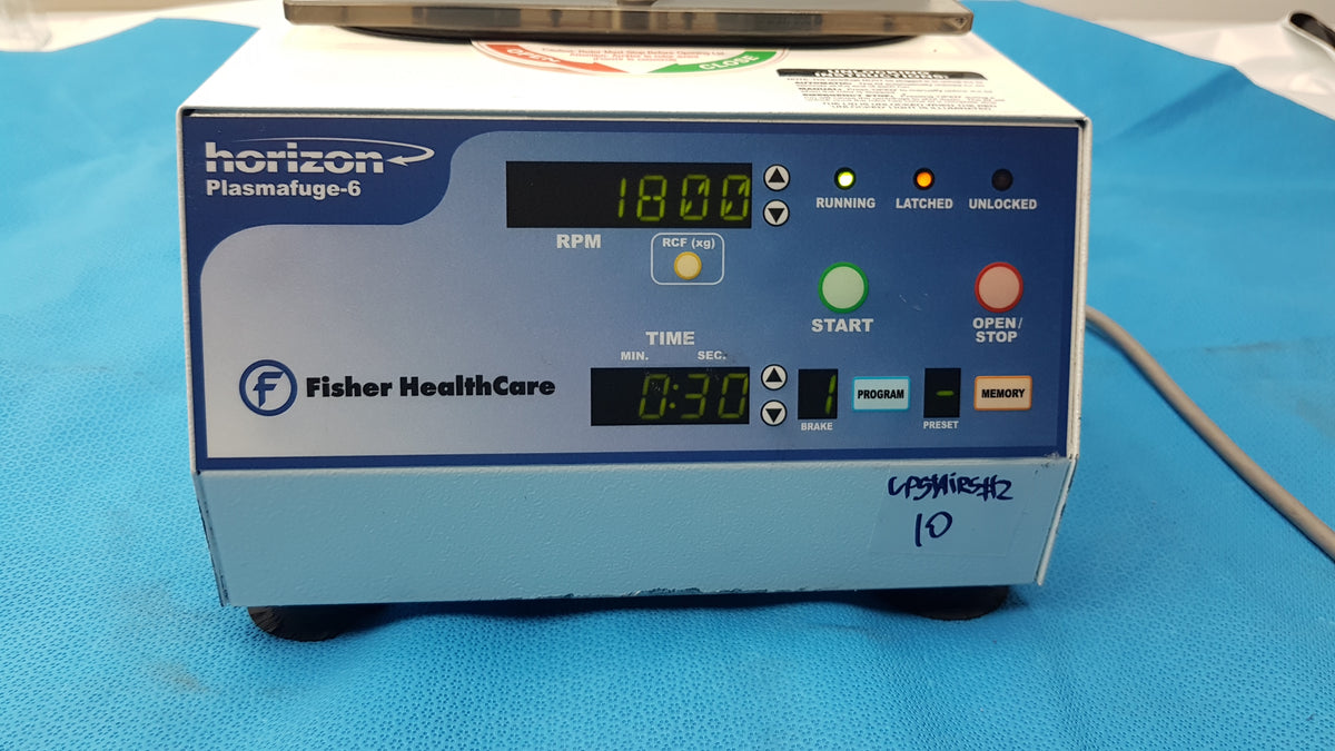 Fisher HealthCare 842VES Horizon Plasmafuge-6 Laboratory Centrifuge 115V 50/60Hz