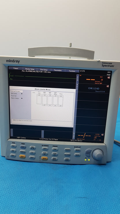 Mindray Datascope Spectrum Multiparameter Patient Monitor Ref 0998-00-1000S5006A