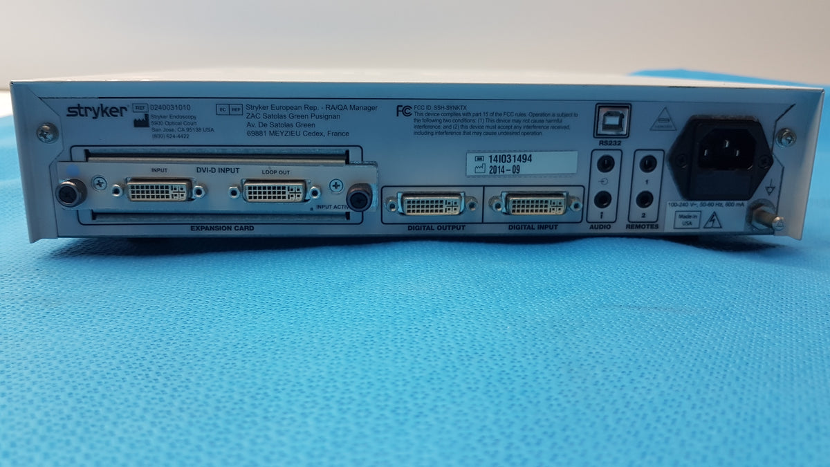 Stryker Synk Wireless Transmitter 100-240V 50-60Hz Ref 0240031010