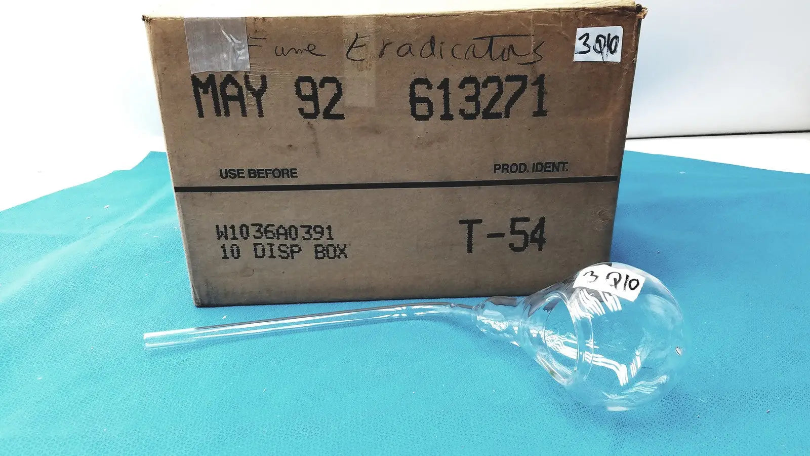 Reuse Medical 24/40 Glassware Adapter – 90° Cone to Rubber Hose Tube – Lab Inlet Joint Other Medical & Lab Glassware, second-hand product photo 1