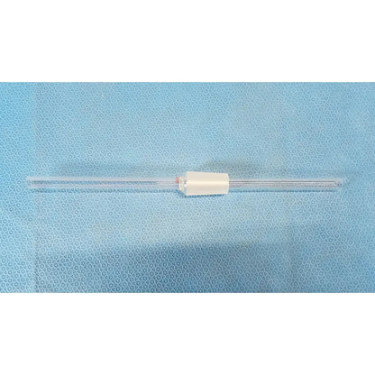 Clear glass iv catheter with white plastic hub for 24/40 inner joint glass vapor duct tube used in rotary evaporator labs