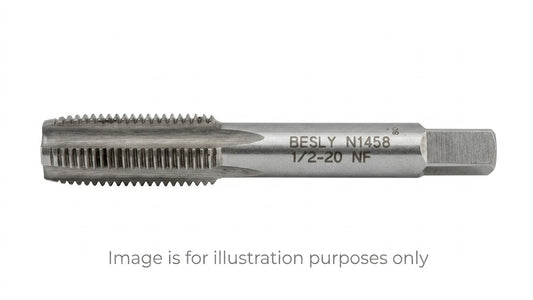 1/2"-20 NF High-Speed Steel (HSS) Plug Tap