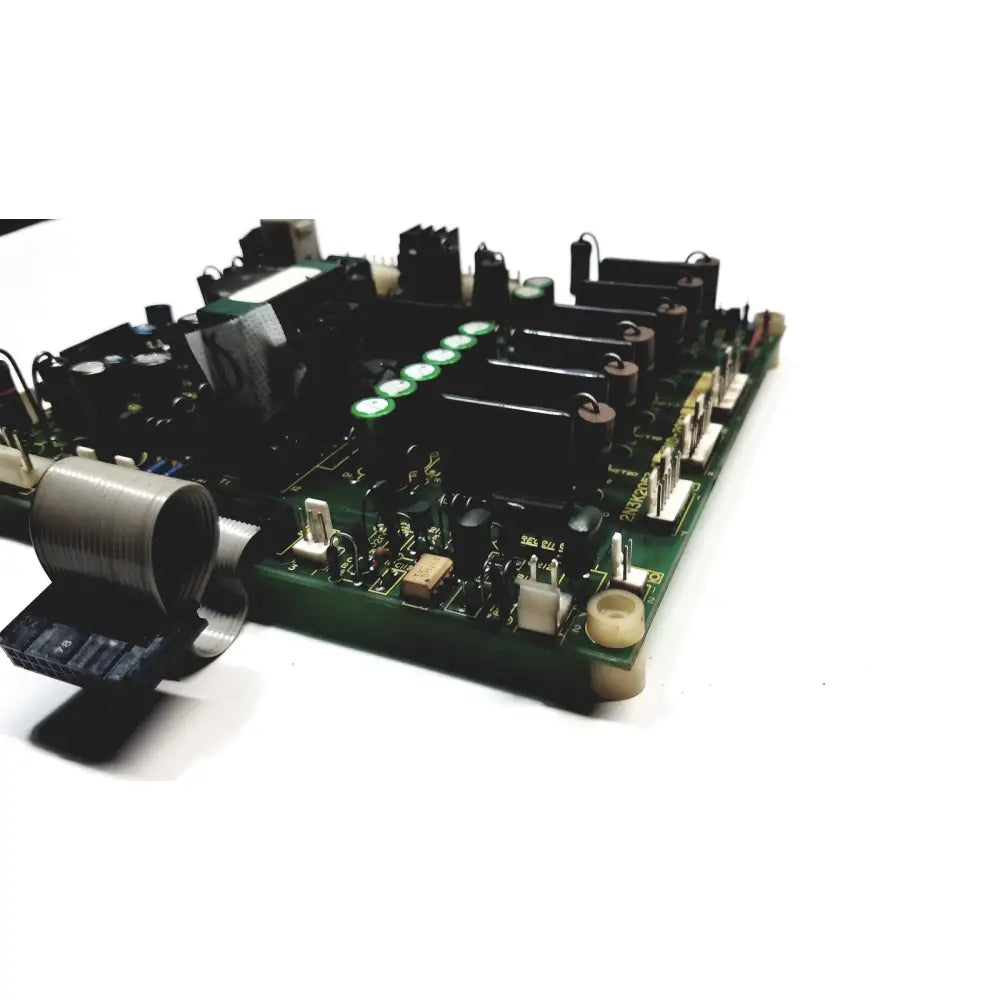 Green printed circuit board with black capacitors and coiled wire for 2p8414t mother board 2n3k2053-crdid-2053b