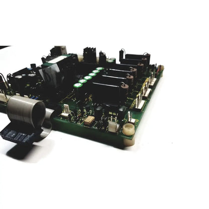Green printed circuit board with black capacitors and coiled wire for 2p8414t mother board 2n3k2053-crdid-2053b