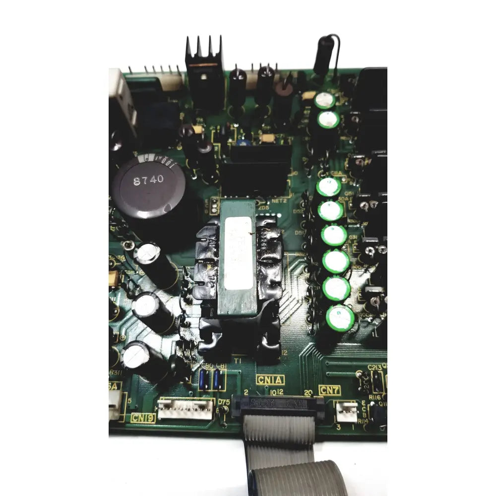 Green circuit board 2p8414t mother board with black capacitors green led indicators and cnia integrated circuit