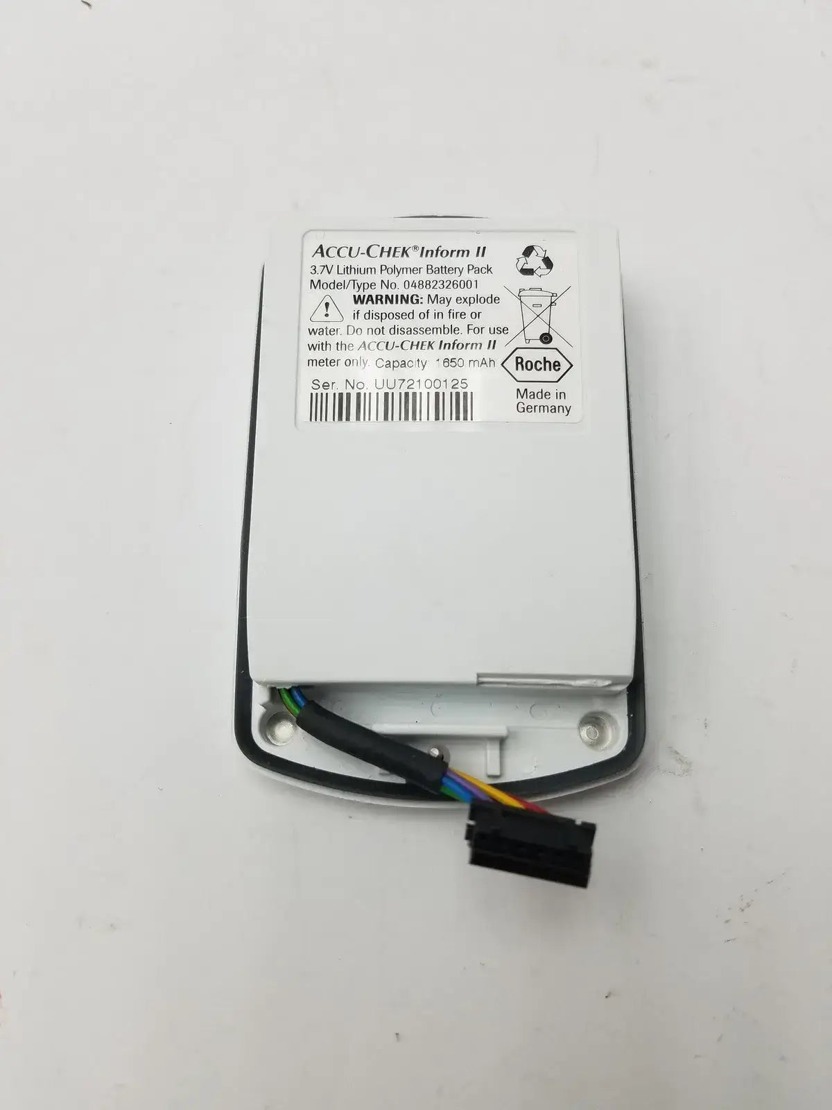 Generic 3.7V Lithium Battery Pack For Accu-Chek Inform II - 04882326001 Medical Device Battery, second-hand product photo 2