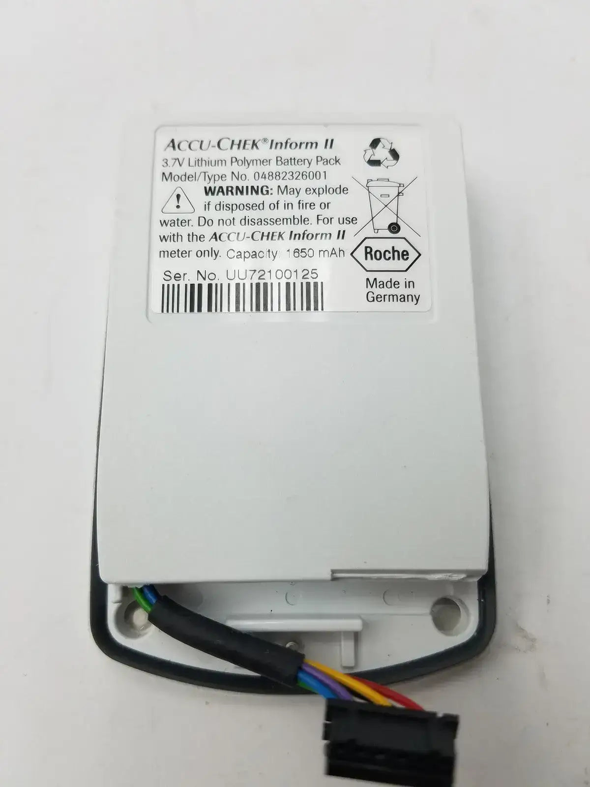 Generic 3.7V Lithium Battery Pack For Accu-Chek Inform II - 04882326001 Medical Device Battery, second-hand product photo 3