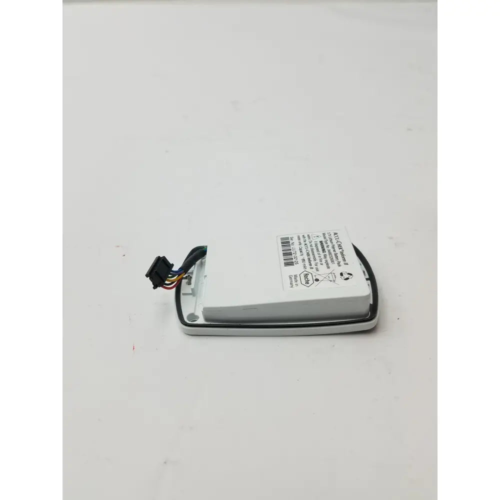 White rectangular ac dc power supply with black connector and multi colored wires for 3.7v lithium battery pack
