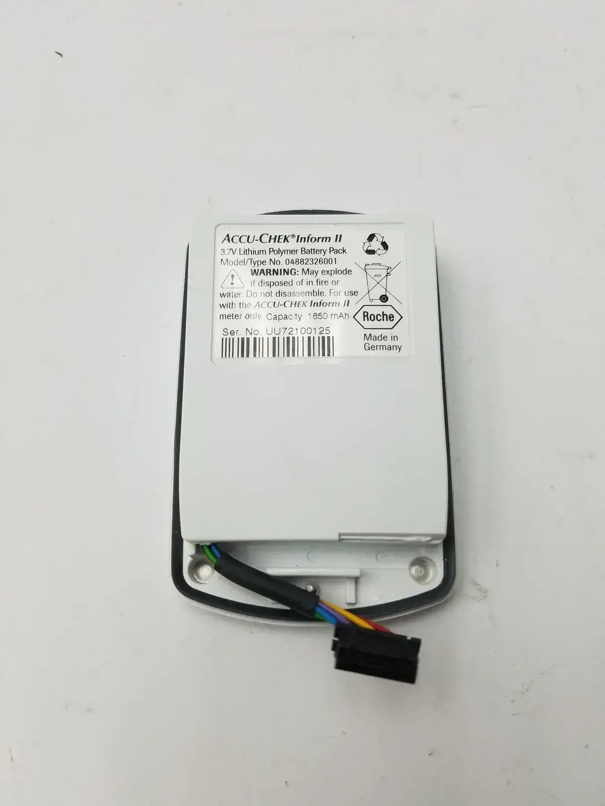 Generic 3.7V Lithium Battery Pack For Accu-Chek Inform II - 04882326001 Medical Device Battery, second-hand product photo 1