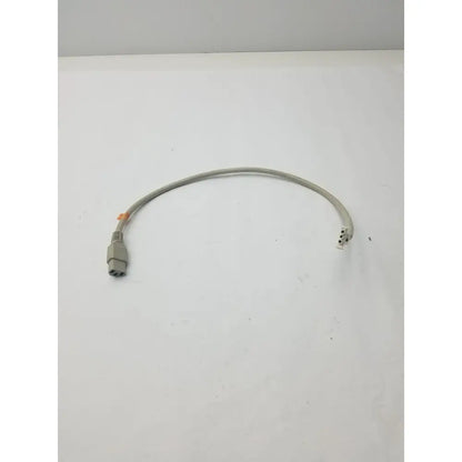 Gray 3-pin female cable with two three-prong connectors at each end for adapter connection use