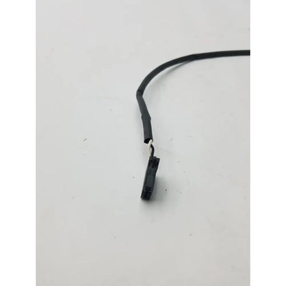 Black plastic 3 pin female cable wire with short black connector for secure electrical connections