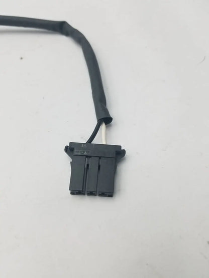 Black plastic 3 pin female connector wire with black insulated cable for secure electrical connections