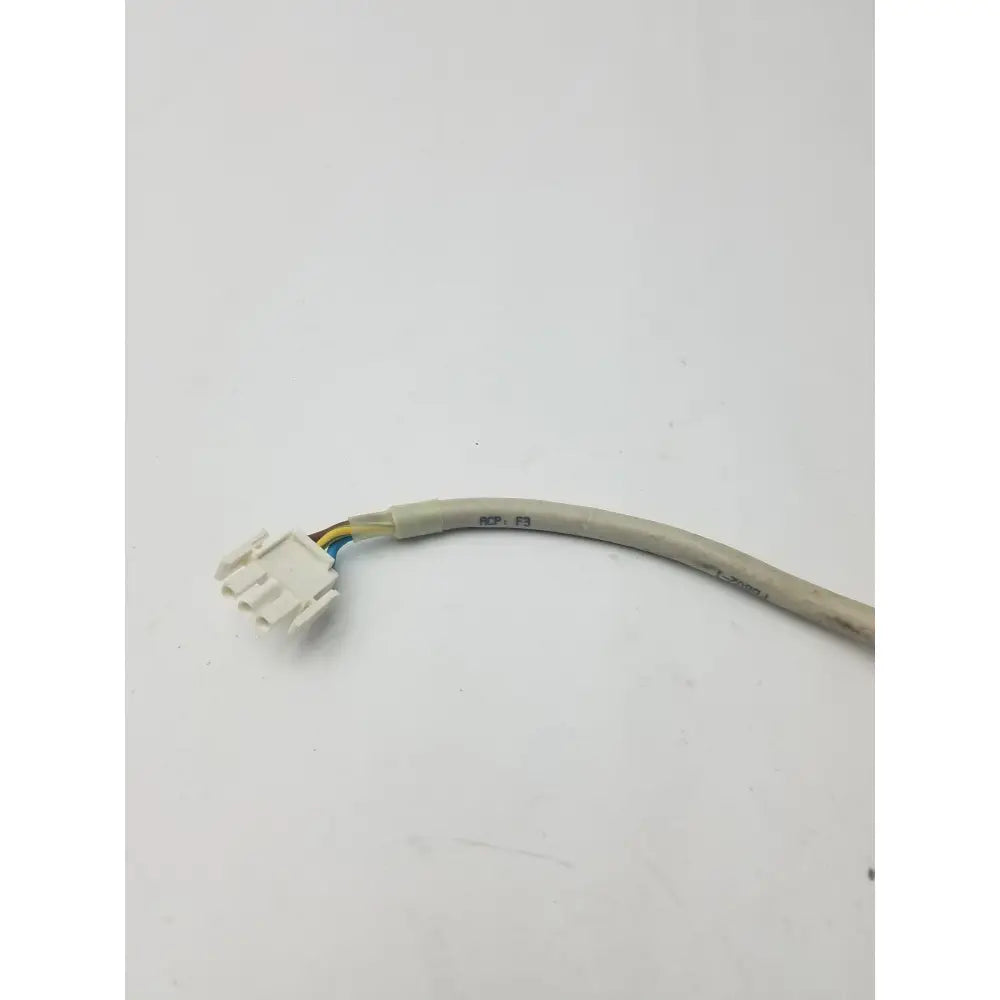 Gray insulated 3 pin pronge to 3 pin female connector wire cable with white multi-pin female connector end