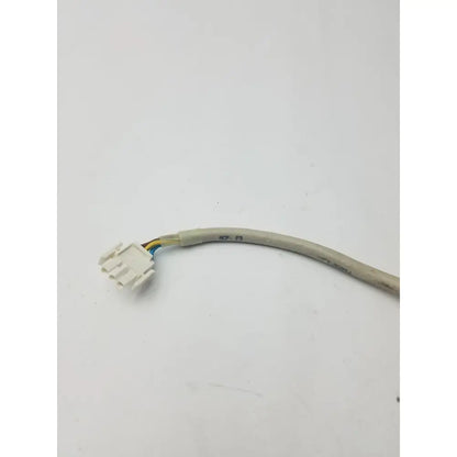 Gray insulated 3 pin pronge to 3 pin female connector wire cable with white multi-pin female connector end