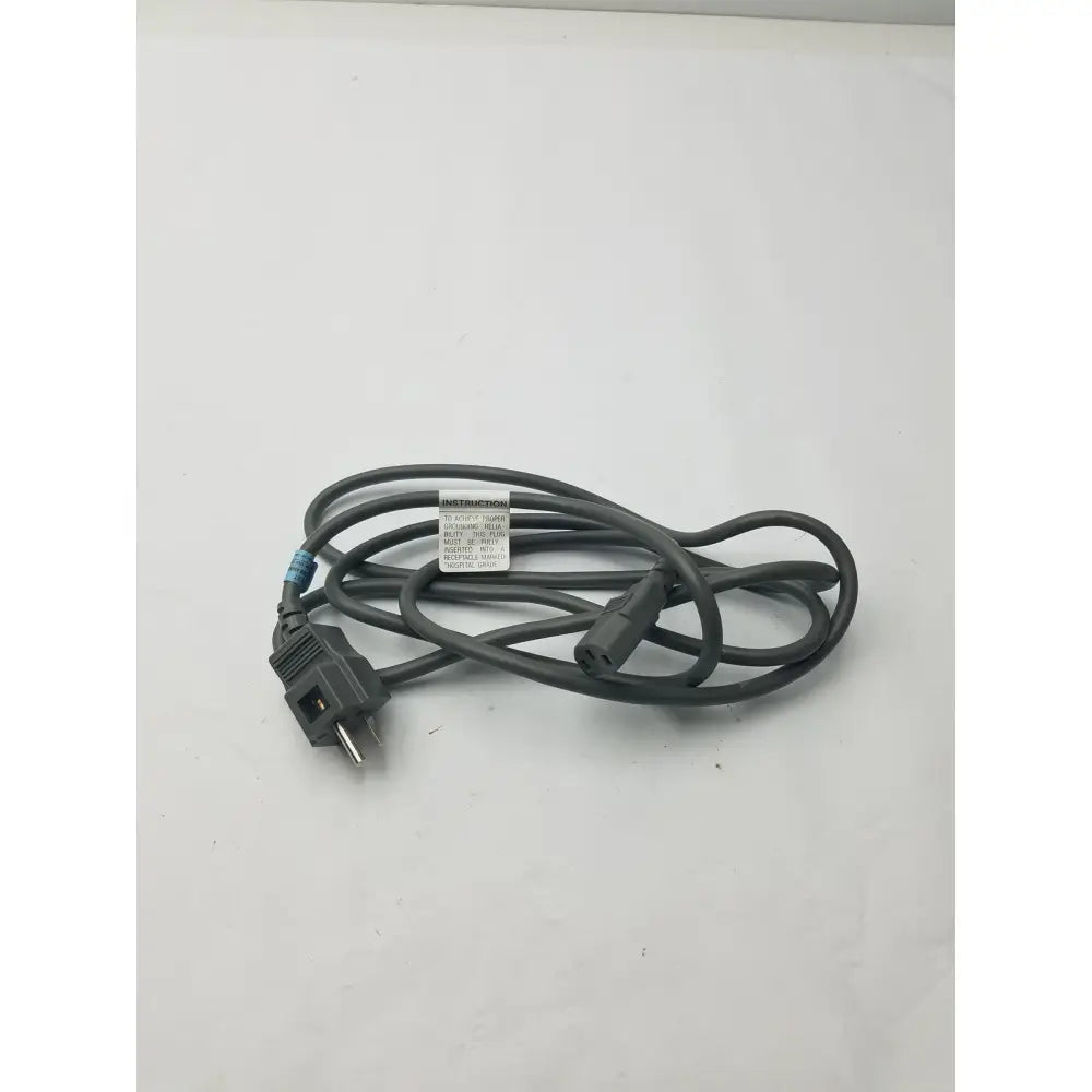 Black 3 prong power cord detachable cable with two prong plug and three pin connector for versatile use