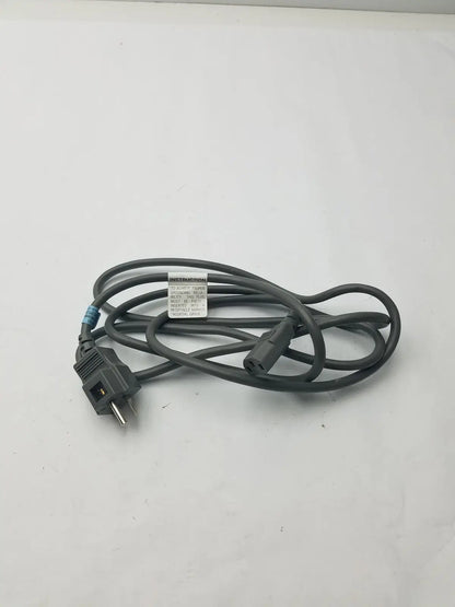 Black 3 prong power cord detachable cable with two prong plug and three pin connector for versatile use