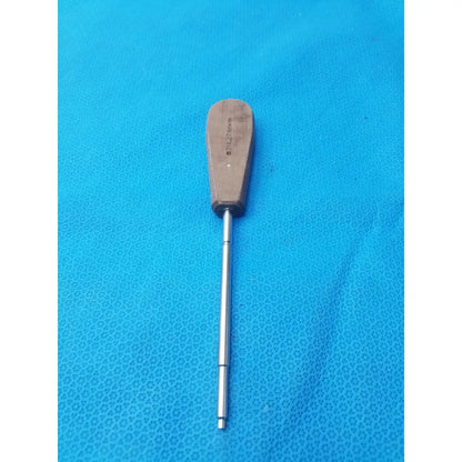 Wooden-handled surgical instrument with metallic shaft hex screwdriver stainless steel for precise medical use