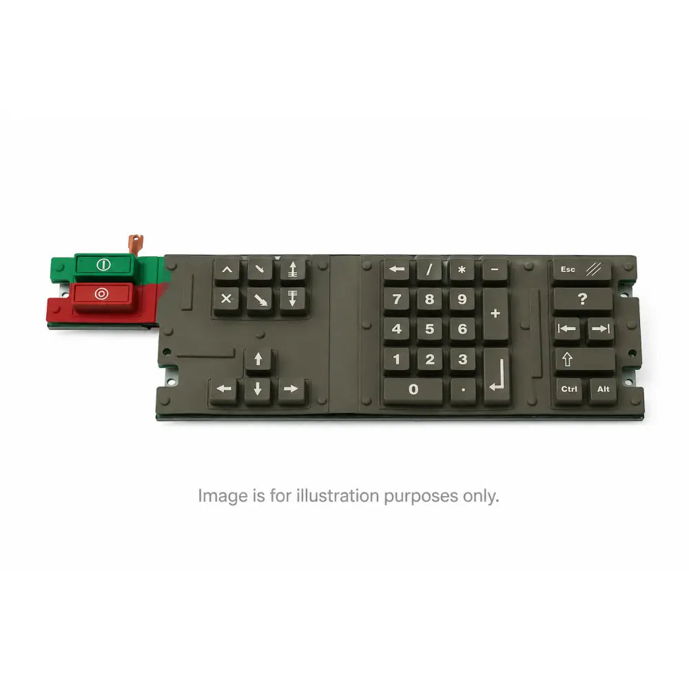35421222A Rev A Rev 7B Black Keyboard - Industrial Keyboard