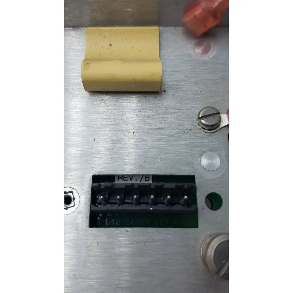 Black keyboard connector 35421222a rev with silver pins and white rev 7b black printed text on its surface