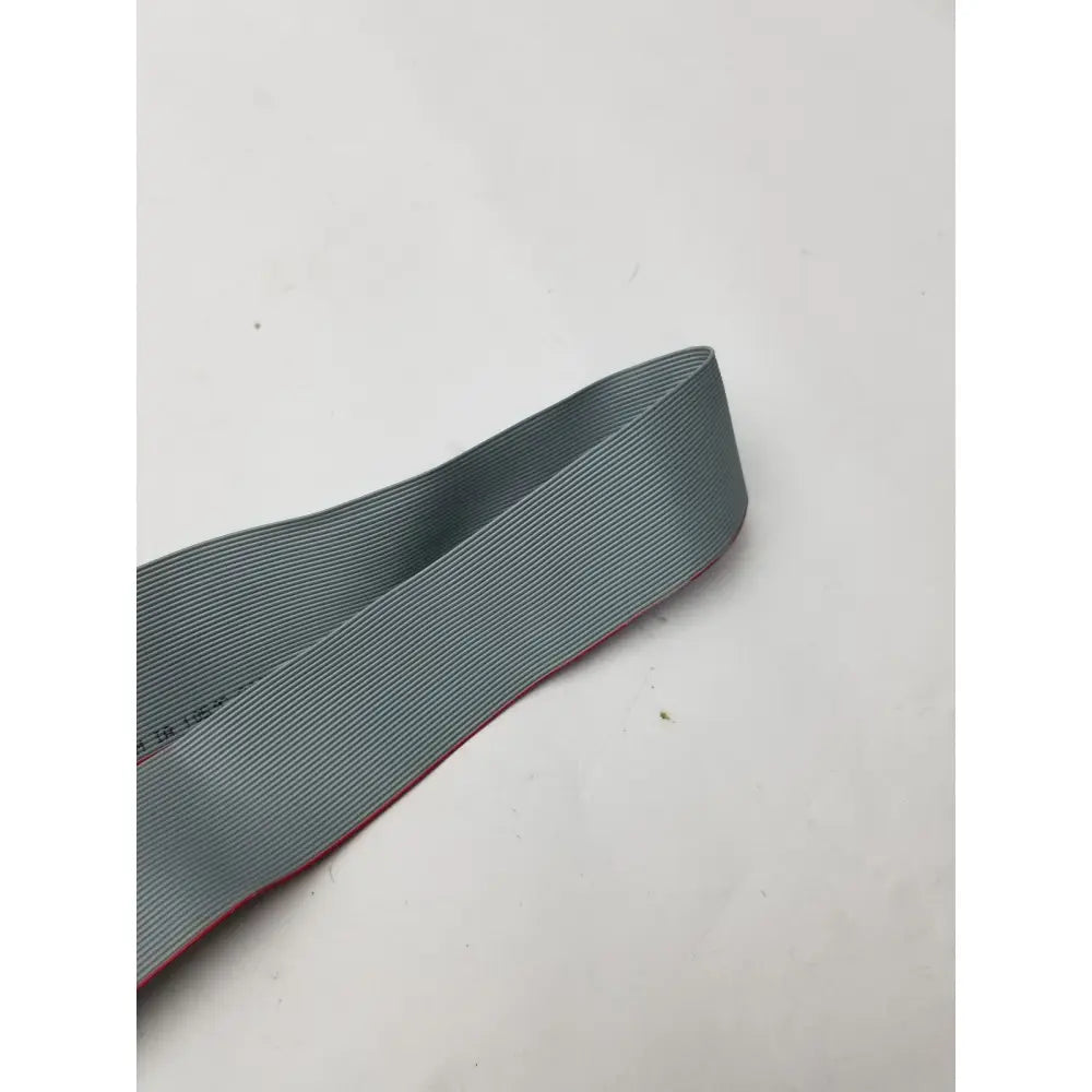 Gray ribbed fabric strap with subtle red inner lining for 36 pin female cable harness tyco 1737809-1