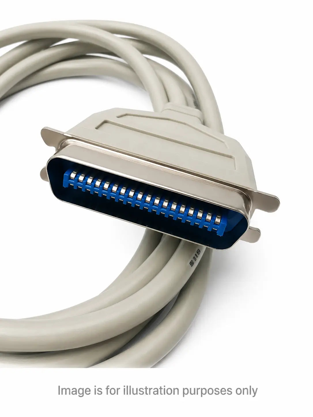 36-Pin Male to 25-Pin Male Parallel Printer Cable - Parallel Printer Cable