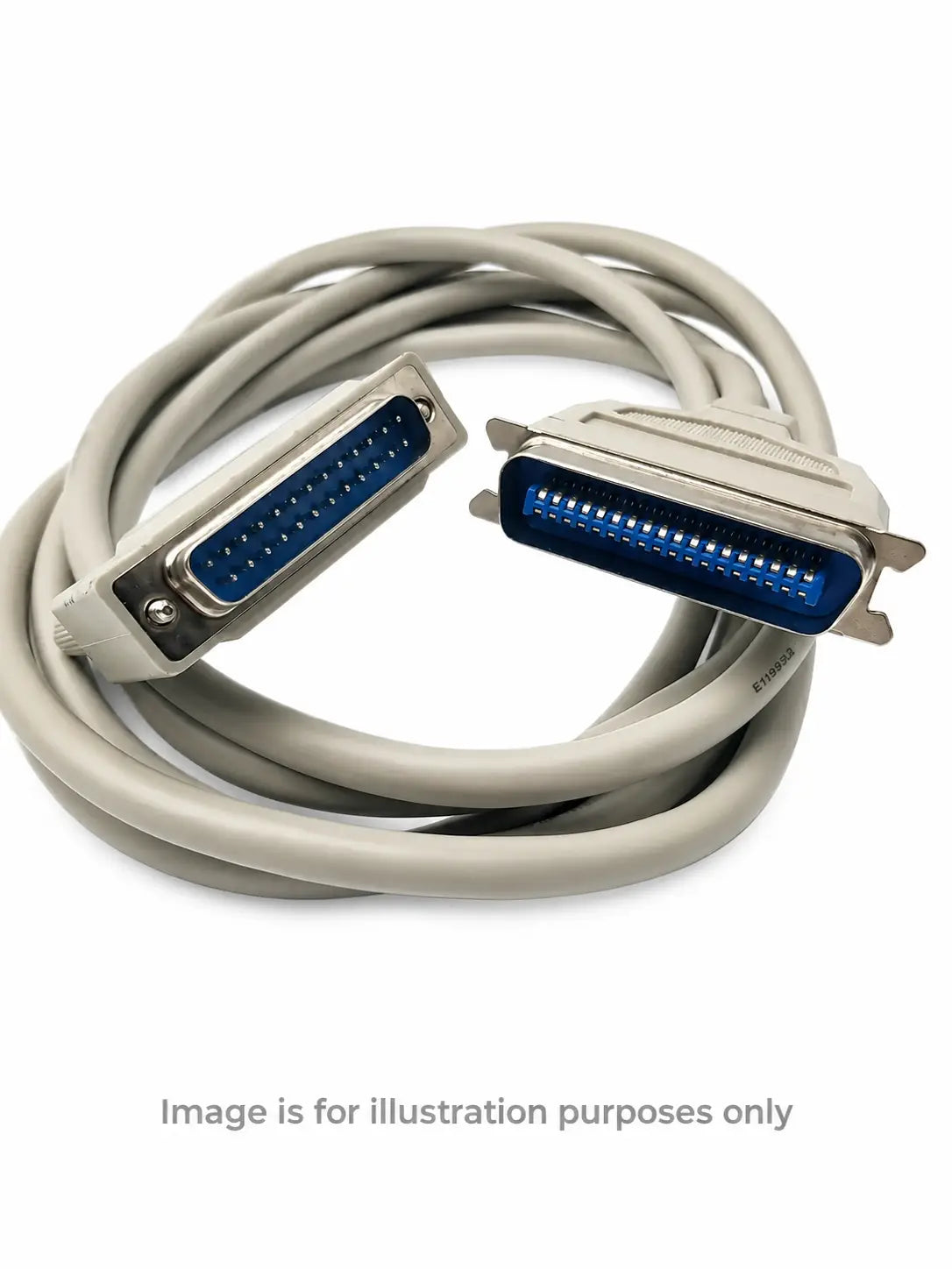 36-Pin Male to 25-Pin Male Parallel Printer Cable - Parallel Printer Cable