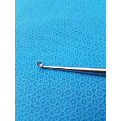 Silver-toned spratt bone curette stainless surgical orthopedic instrument with rounded tip and slender handle bone curette stainless