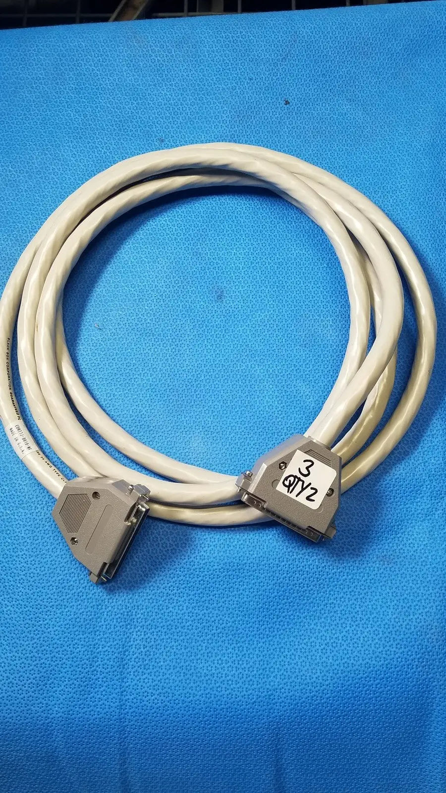 Reuse Medical 37 Male Pin to 37 Female Pin Connector Data Cable Medical Cables & Cords, second-hand product photo 1