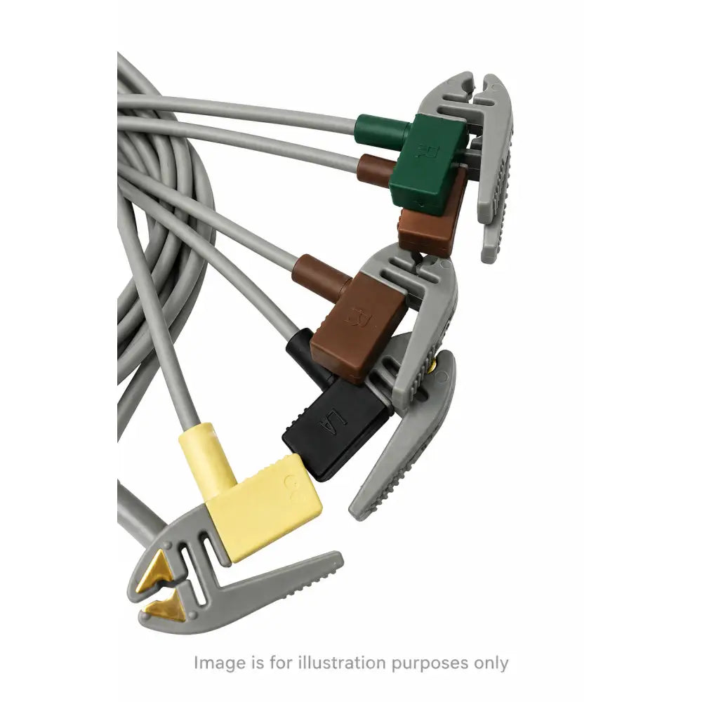 394111-011 GE Compatible ECG Telemetry 5 Lead Grabbers - ECG Telemetry Leadwire