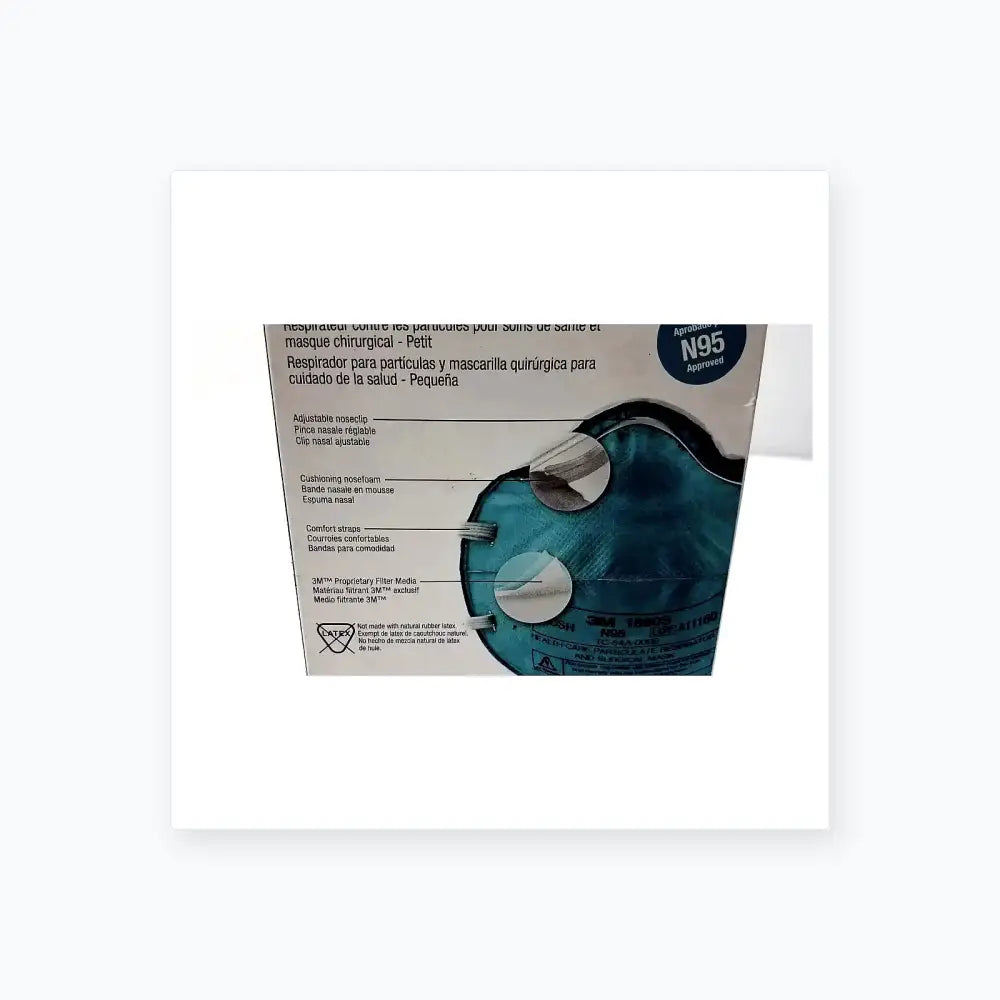 3M 1860S Small Health Care Particulate Respirator and Surgical Mask, Exp 10-2026 Surgical N95 Respirator, second-hand product photo 7